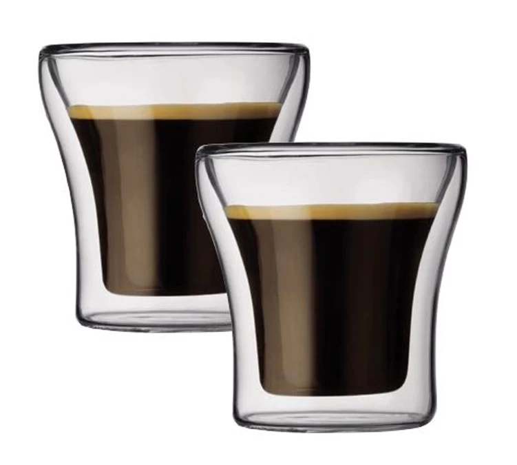 Lot De 6 Verres Double Paroi 10cl+20cl+40cl - BODUM 2 Lot De 6 Verres Double Paroi 10cl+20cl+40cl - BODUM – Image 2