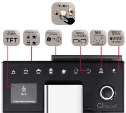 Melitta Caffeo CI-Touch Noire F630-102 Garantie 3 Ans -Café Boissons Magasin 3 melitta caffeo ci touch f630 102