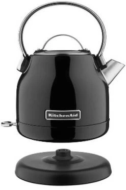 Bouilloire KitchenAid Noire - Onyx - 1.25L + Offre Cadeau 10 Bouilloire KitchenAid Noire - Onyx - 1.25L + Offre Cadeau -Café Boissons Magasin bouilloire sans fil noir onyx