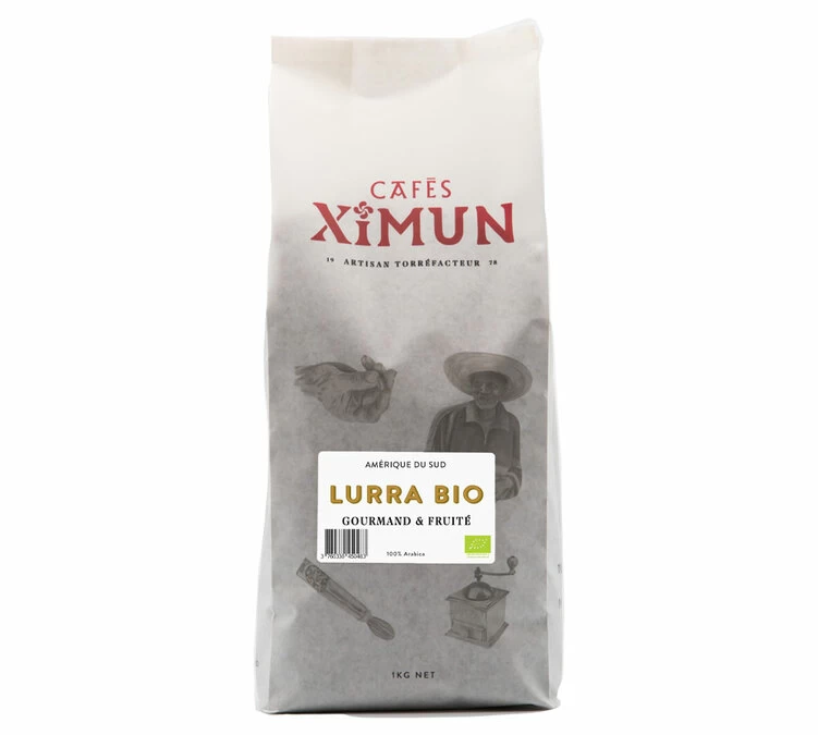 Café En Grains Cafés Ximun - Lurra Bio Pur Arabica - 1kg 1 Café En Grains Cafés Ximun - Lurra Bio Pur Arabica - 1kg
