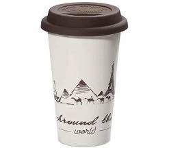 Mugs - DELONGHI - Mug Double Paroi Céramique 30cl -The Globetrotter