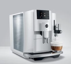 JURA E8 PianoWhite EB Smart Connect Offert Garantie 3 Ans -Café Boissons Magasin expresso broyeur jura e8 pianowhite cappuccino