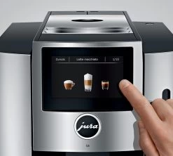 JURA S8 Chrome Smart Connect Inclus Garantie 3 Ans -Café Boissons Magasin expresso broyeur s8 chrome ecran