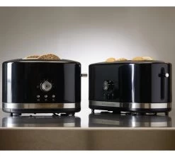 Toaster KitchenAid 5KMT2116EER Noir Onyx 2 Fentes -Café Boissons Magasin gpnoir amb2