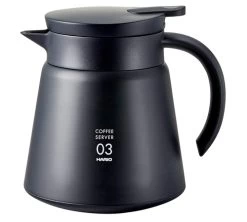 Carafe Isotherme V60 75 Cl Inox Double Paroi - Noir - HARIO