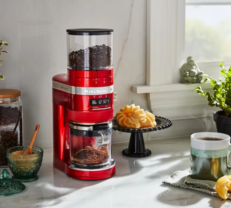 Moulin à Café KITCHENAID Artisan 5KCG8433ECA Pomme D'Amour 5 Moulin à Café KITCHENAID Artisan 5KCG8433ECA Pomme D'Amour – Image 5