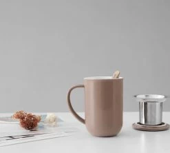 Mug Minima Stone Rose 50 Cl Avec Infuseur Inox - VIVA SCANDINAVIA -Café Boissons Magasin minima rose lifestyle3