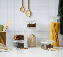 Boîte De Conservation Carrée En Verre 2.2L - PEBBLY -Café Boissons Magasin mixte 3