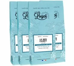 4x250g Café En Grain Le Red Candy - CAFÉS LUGAT