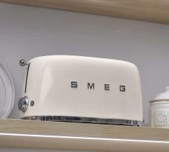 Grille-pain TSF02CREU 4 Tranches - Crème - SMEG -Café Boissons Magasin smeg creme 2