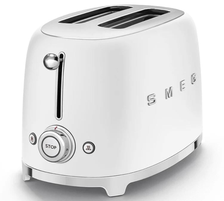 Grille-pain SMEG TSF01WHMEU 2 Tranches Blanc Mat 2 Grille-pain SMEG TSF01WHMEU 2 Tranches Blanc Mat – Image 2