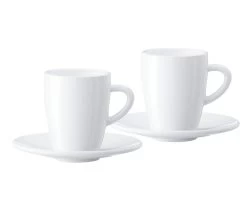 Tasses - JURA - Tasses + Sous Tasses Espresso 8cl X2