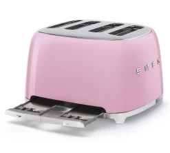 Grille-pain TSF03PKEU 4 Tranches Rose Vernis - SMEG -Café Boissons Magasin toaster4tr rose3