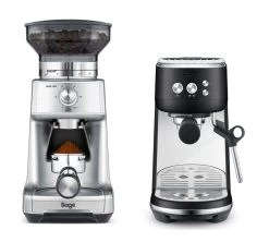 SAGE Machine Expresso The Bambino Black Truffle + Moulin à Café The Dose Control Pro